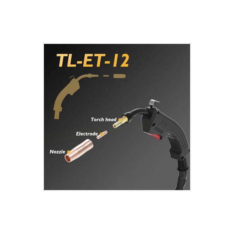 MIG Welder Gun 135AMP 8.2FT(2.5m) for TOOLIOM TL-135M 110V Welding