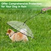 Dog Umbrella with Chain Leash, Puppy Umbrella for Rain Snow