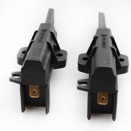 RUNCCI-YUN Set of 2 Motor Carbon Brushes Replacement Washing Machine Black for Welling Motors for Indesit WIN101 F046488 WIN121 F047195 WIXL85 F047196 WIXL105 F049506 WIL106 F050407