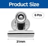6 Pcs Magnetic Clips, 31mm Fridge Magnet Clips, Strong Heavy