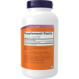 NOW MSM 1000mg - 240 Vegetarian Capsules