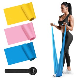 LÍMITE-MX Bandas de Resistencia, Bandas De Resistencia para Ejercicio,Bandas Elásticas Fitness Vendas Acondicionamiento Físico para Ejercicio para Yoga, Pilates, Estiramientos, Musculacion (4 Pack)