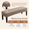 Genina Waterproof Dining Room Bench Covers, Stretch Jacquard Bench Seat