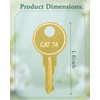 12 Pack CAT 74 Toilet Paper Dispenser Key, 33043 CAT74