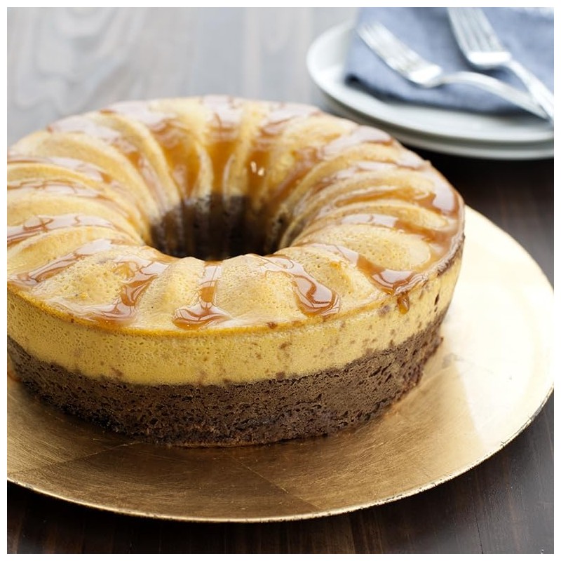 Nordic Ware 50442 Bundt Fancy Springform Pan with 2 Bottoms,