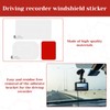Grosion 10Pcs Windshield Dashcam Stickers,Dashcam Windshield Sticker,Car Windshield Electrostatic Film,Dashcam