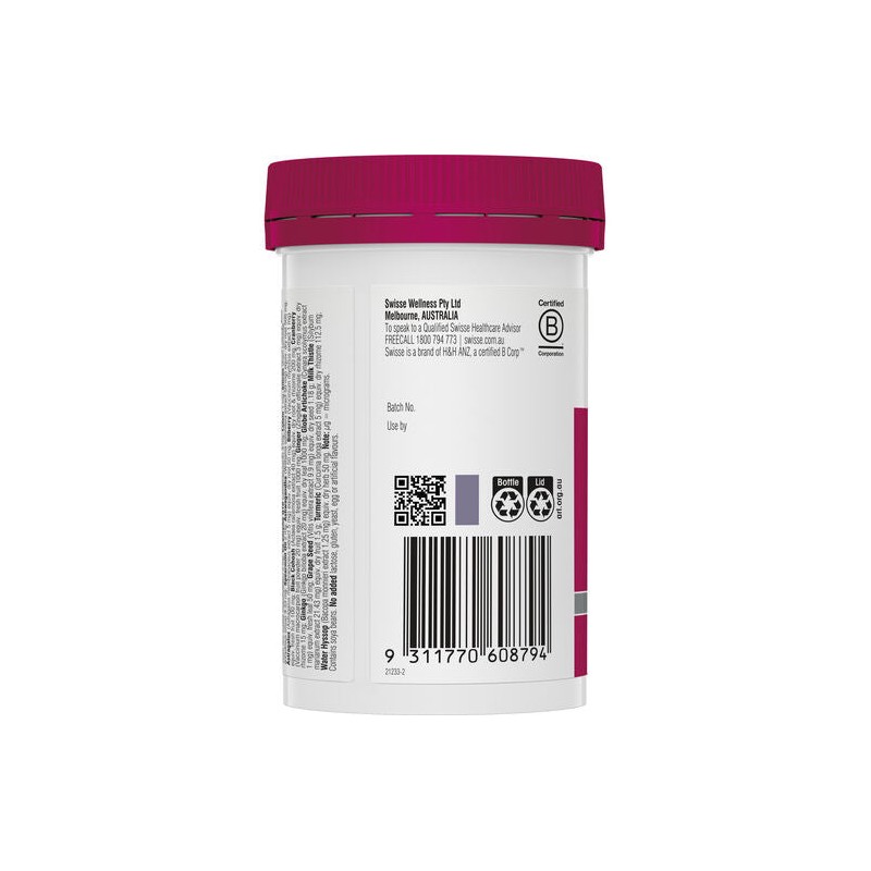 Swisse Ultivite Women's 50 + Multivitamin 90 Tablets