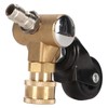 Undercarriage Cleaner Swivel Wheel with 1/4in Quick Connector Brass Pressure