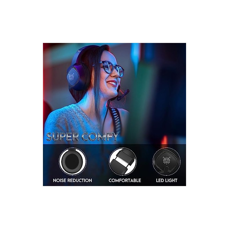 K19 Auriculares para juegos con cable de 3,5 mm Auriculares