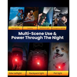 Bicycle Light Waterproof Bike Lamp Type-C Charging MTB Road Cycling Headlights High Lightness Daytime Safety