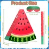 Aoriher Small Watermelon Piñata with Blindfold Bat Fruit Piñata Summer