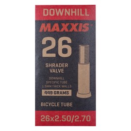 Maxxis Downhill Inner Tube 26 x 2.4/2 x 7 Black black Size:Schrader/Auto