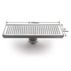 Neodrain 12-Inch Linear Shower Drain with Removable Grate, Professional Brushed