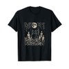 Mystical Altar Full Moon Witch Cat Art T-Shirt