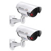 2 x Professional Surveillance Cameras Dummy Outdoor Cameras Dummy Camera