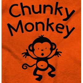 Chunky Monkey Adorable Animal Babies Toddler Boy Girl T Shirt Orange
