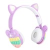 Bluetooth Cat Ear Headphones Fashionable Light Up Wireless Headset for