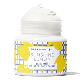 Beekman 1802 Beekman 1802 Sunshine Lemon Whipped Body Cream - Scented - 8 oz - Moisturizes, Soothes, & Softens - With Coconut Oil and Mango Seed Butter - No Irritation - Good for Sensitive Skin