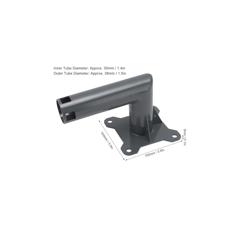 Starlink Bracket, Stainless Steel Satellite Internet Pole Mount, Windproof, Weatherproof