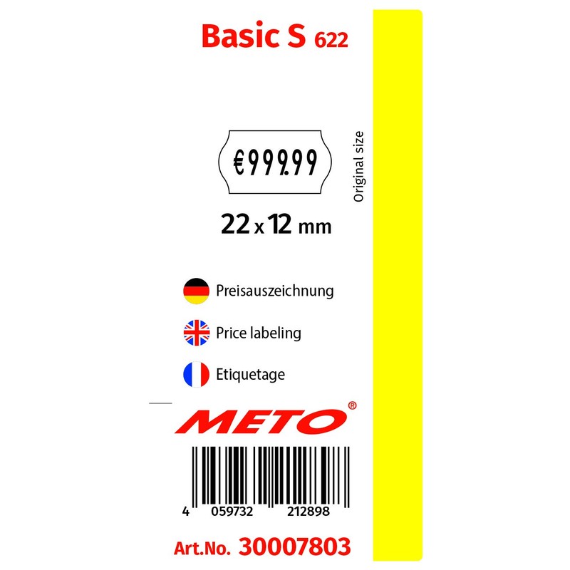 Original Meto Basic S Price Gun Set (1 Line, 6