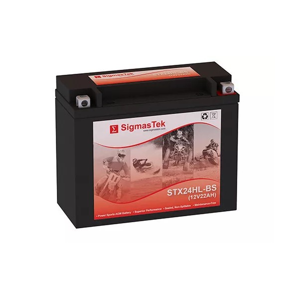 SigmasTek STX24HL-BS SLA Battery for Arctic Cat Mountain Cat 800