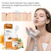 femani Glow Wash Face Wash With Brush, Turmeric Facial Cleanser