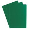CleverDelights Green Plastic Cards - 5" x 7" - 100