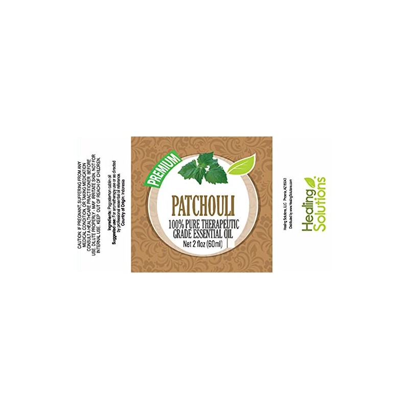 Healing Solutions 60ml Oils - Patchouli Essential Oil - 2