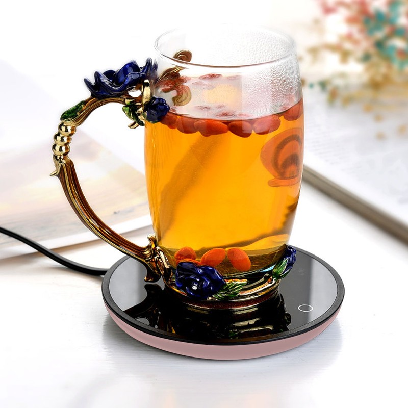 Electric Waterproof Touch Heating Cup Mat Warm Pad for Coffee