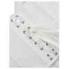 WDIRARA Women's Lace Up Back Corset Tube Top Strapless Sleeveless
