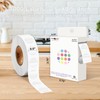 PARLAIM 1/2 Round Permanent Adhesive Color-Code Dot Stickers, 1000 Stickers