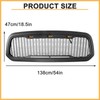 DIBON AUTO Front Honeycomb Grill for Dodge Ram 1500 2013-2018