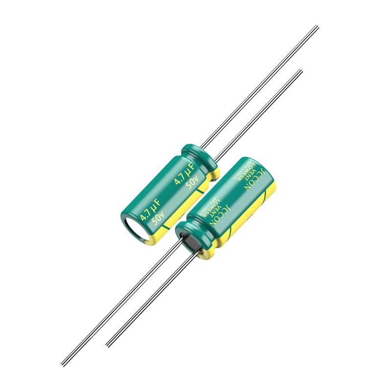 JCCON 10-Pack 50V 4.7uF Premium Quality Low ESR Electrolytic Capacitors