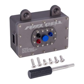 1/10 Scale RC Accessories, Aluminum 1/10 Fuel Cell Receiver Box for 1/10 1/8 RC Crawler RC4WD TF2 SCX10 Pro VS4-10 1/10 RC Crawler Accessories Upgrades (Gary)