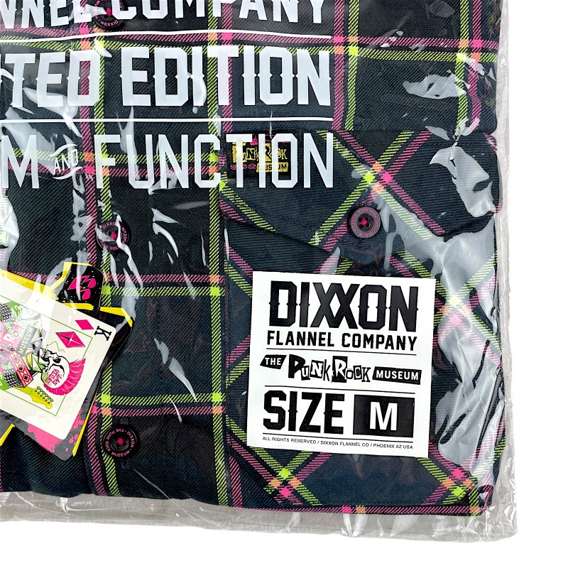 Dixxon Flannel x Punk Rock Museum Men's MEDIUM Collab Plaid