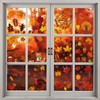 Autumn Window Pictures, Autumn Leaves Window Stickers, Thanksgiving Window Stickers,