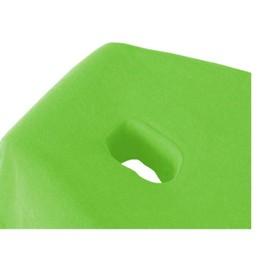 EXKLUSIV HEIMTEXTIL Massage Table Terry Towelling Fitted Sheet with Nose Slit Brand 70-80 cm x 190-200 cm Apple Green