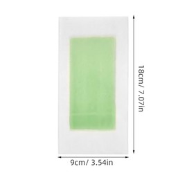 10 Piezas Papel Depilatorio de Cera Doble Cara Verde