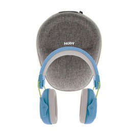 Nuby Soft Sounds Noise Canceling Earmuffs – Hearing Protection for Kids & Teens (Ages 5-16), Blocks Loud Noise, Adjustable Headband, Super Soft Padding, Includes Carry Case, Blue