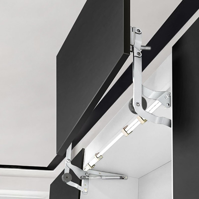 HOWHY Cabinet Door Hinges Set,Vertical Swing Lift Up Stay Pneumatic