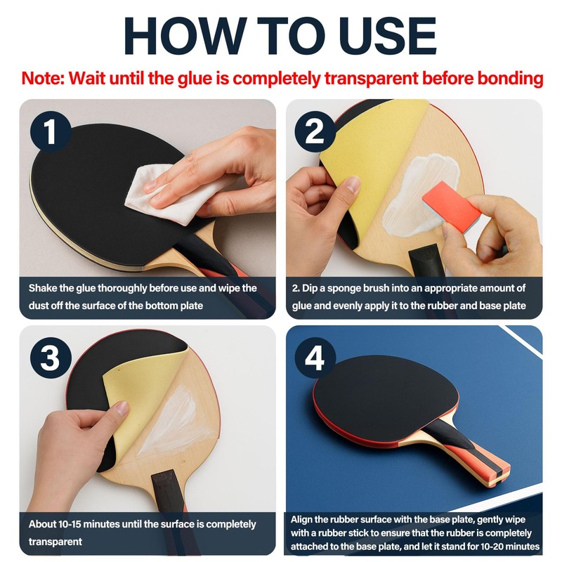 GDDP 200ml Table Tennis Glue, Ping Pong Paddle Adhesive for