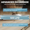 KEENTECH Carbide Tipped Extra Long Straight Router Bit for Woodworking,