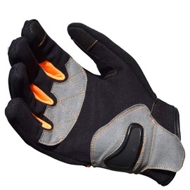 KSK Cross Gloves - Transitional Motorcycle Gloves Scooter Orange Size XXL (22-23cm)