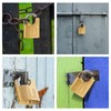 Solid Padlock with 4 Keys Brass Security Lock Home Door