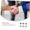 STOBOK DIY Jewelry Accessory 100pcs Metal Heart Shape Spacer Beads