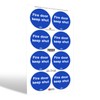 SAFETYKING® 8 x Fire Door Keep Shut Stickers 78mm Diameter