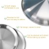 Betinyar 2 Pieces 7.9 Inch Stainless Steel Round Plate, Metal