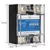 CGELE Solid State Relay SSR-25DD with Heat Sink DC to