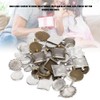 60pcs Metal Round Oval Pendant Base Tray Glass Domes Sheet