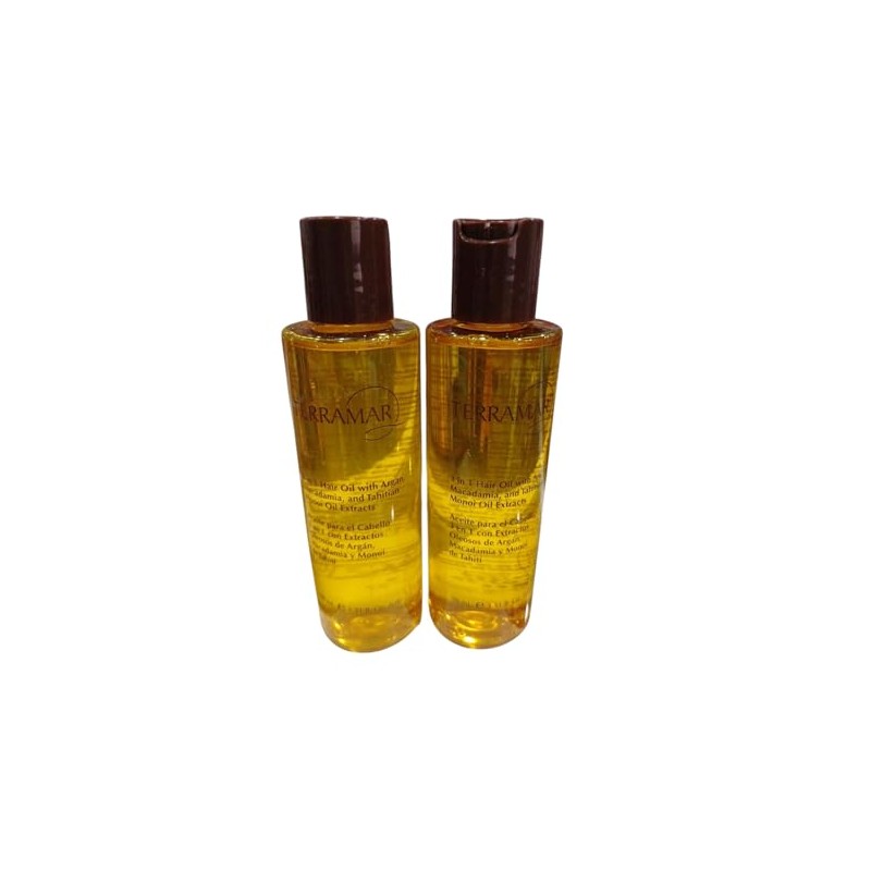 Terramar Aceite para Cabello 3 en 1, Extractos de Argán,